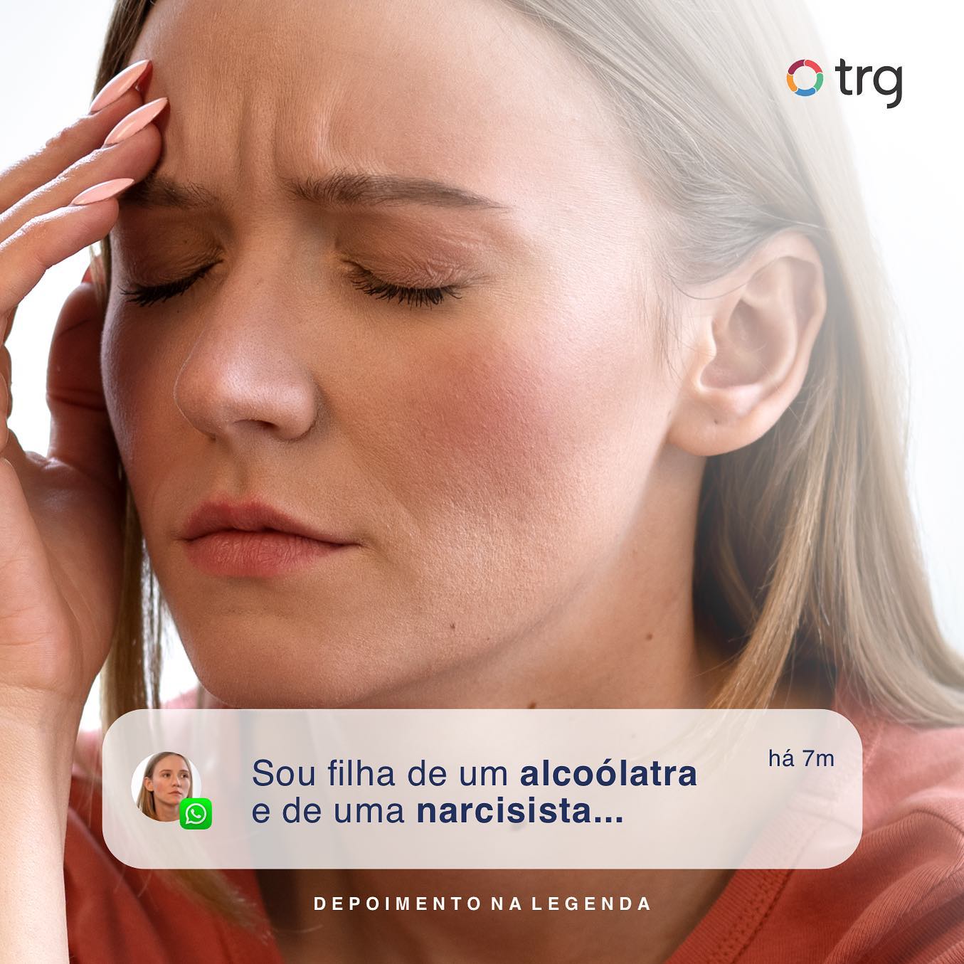 Sou filha de um alcoólatra e de uma narcisista